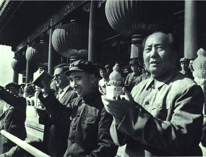 Mao Zedong and Lin Biao at the 1966 National Day Ceremony